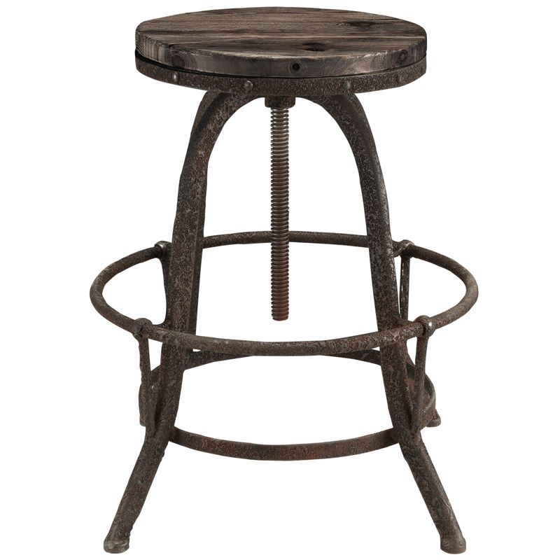 Set of 4 Collect Barstool Brown - Modway