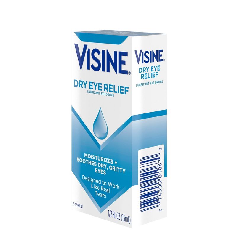 Visine Dry Eye Relief Lubricating Eye Drops - 0.5 fl oz