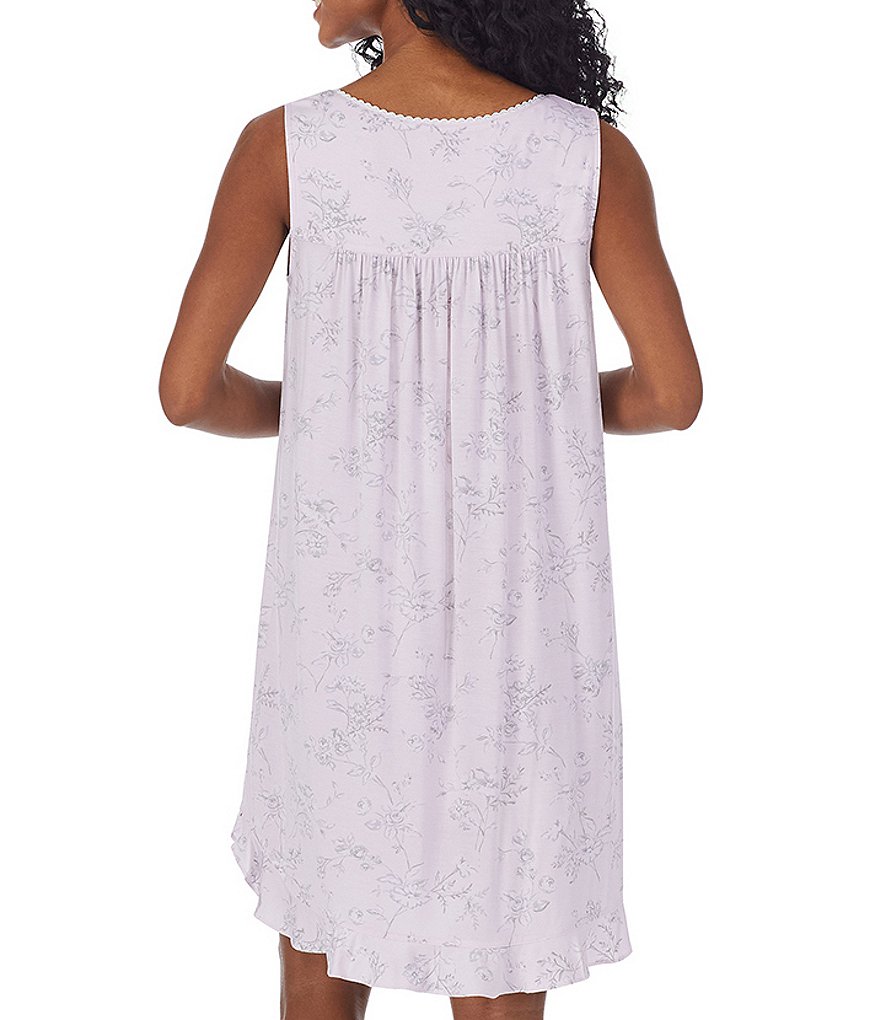 Eileen West Floral Printed Knit Short Nightgown