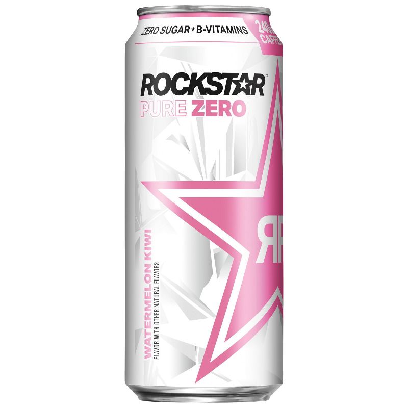 Rockstar Pure Zero Watermelon Kiwi Energy Drink - 16 fl oz Can