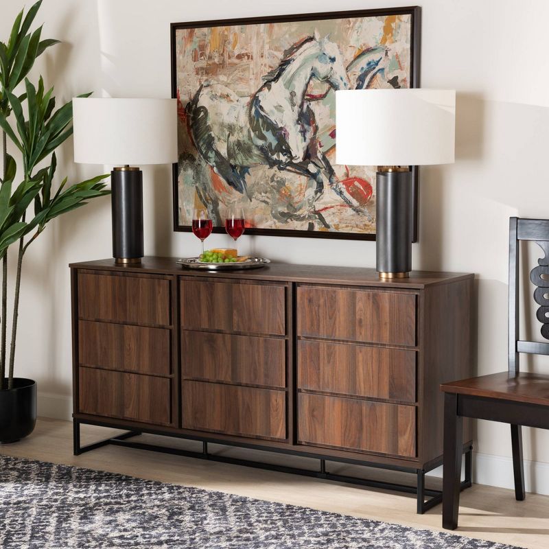 Carmel Sideboard Dark Brown/Black - Chique