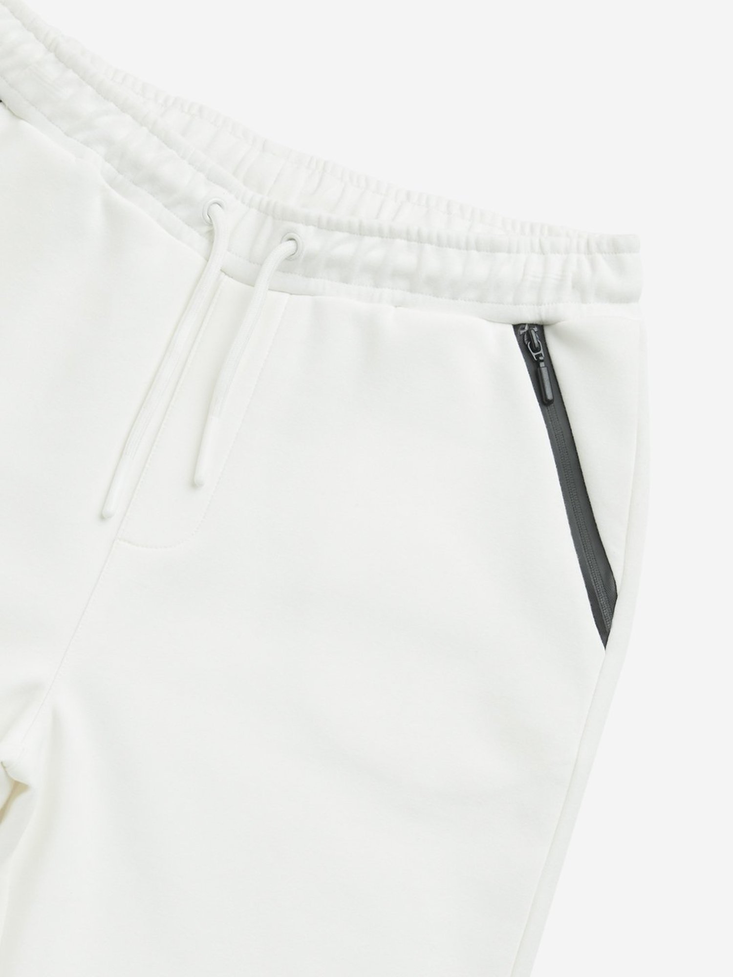 Y&F Kids by Westside Off-White Mid-Rise Cotton Shorts