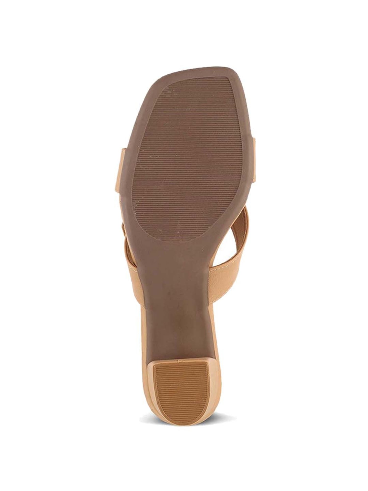 Tresmode Women's Beige Cross Strap Sandals