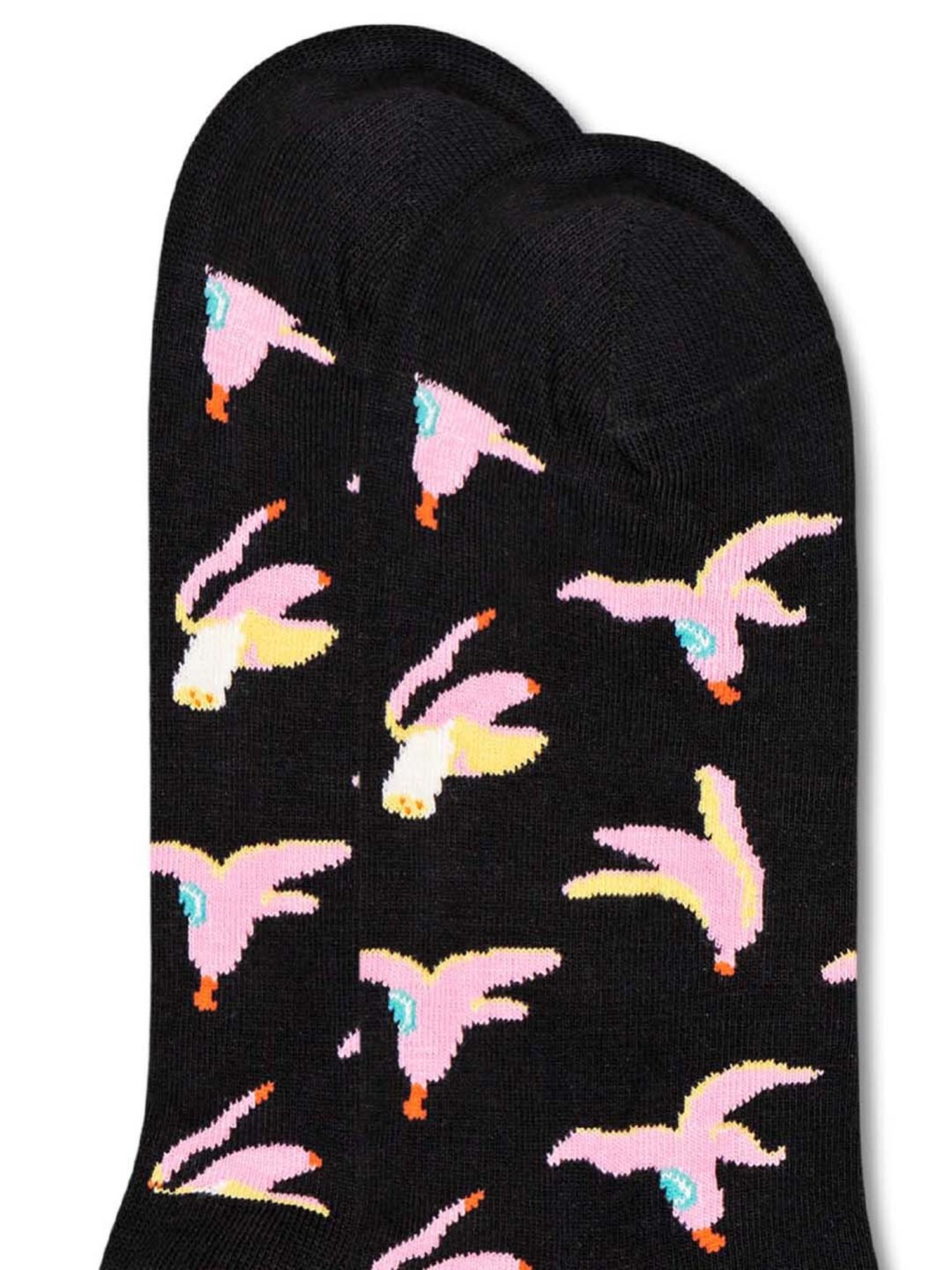 Happy Socks Banana Break Low Black Cotton Printed Socks (41-46) - Pack of 2