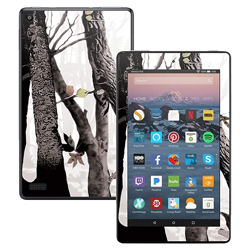 Skin Compatible with  Kindle Fire 7 (2017) - Artic Camo | Protective, Durable, and Unique Vinyl Decal wrap Cover | Easy to Apply, Remove, and Change Styles | Made in The USA