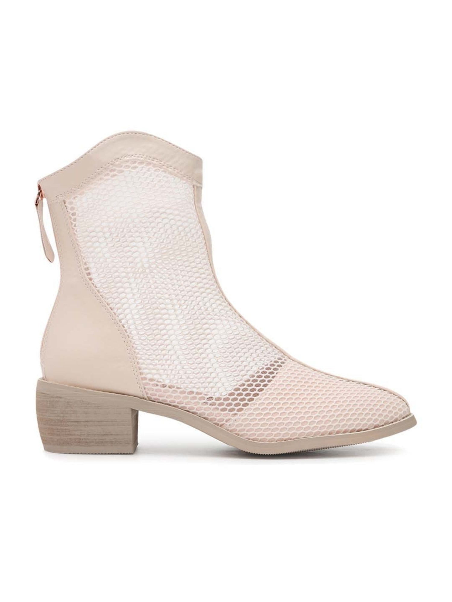 Truffle Collection Women's Off White Casual Booties