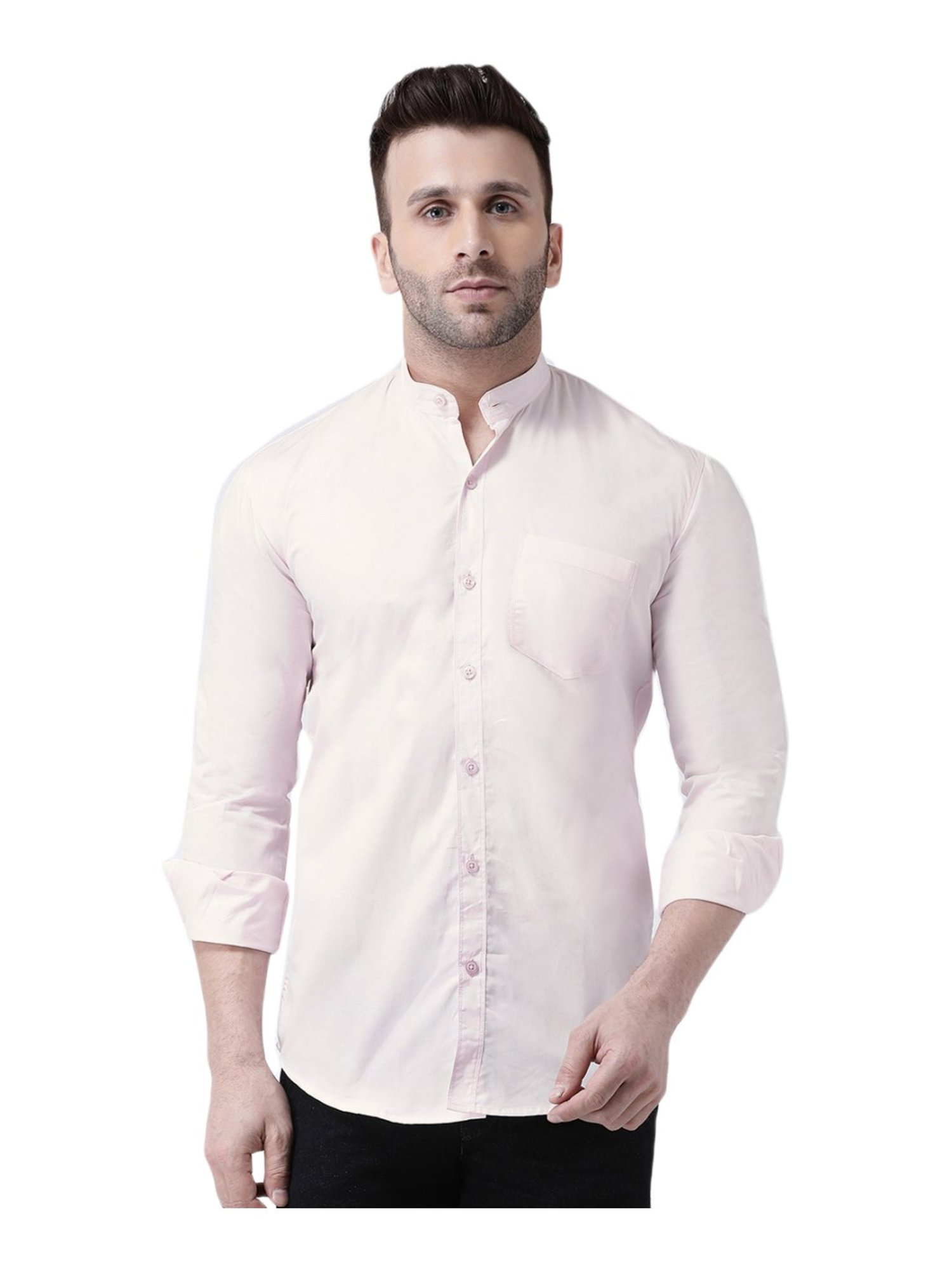 Hang Up Pink Cotton Slim Fit Shirt