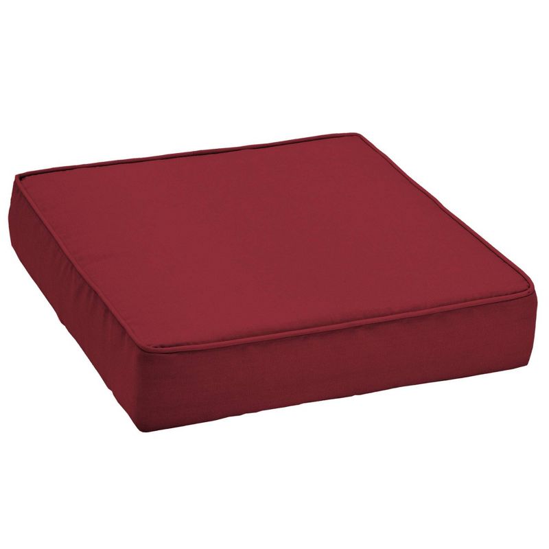 Acrylic Outdoor Deep Seat Cushion Red Linen - Arden Selections