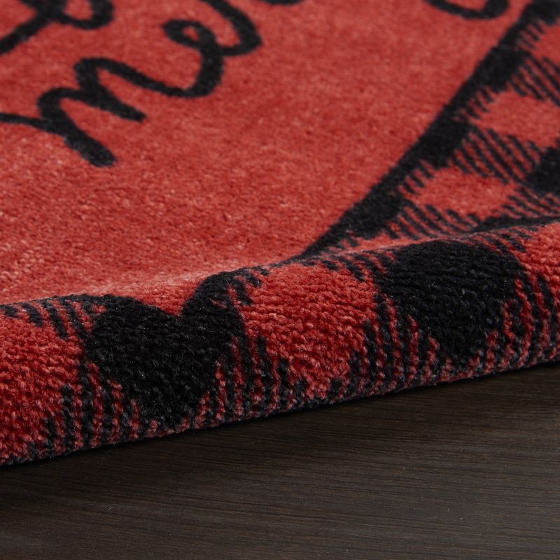 2'x3' Rectangle Floor Mat Red - Nourison