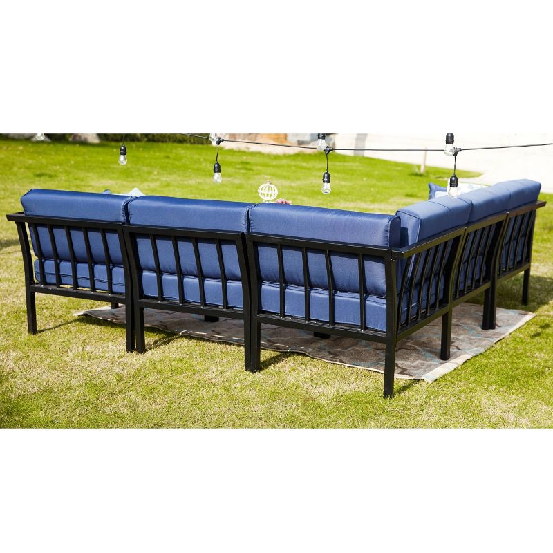 6pc Sectional Sofa Patio Conversation Set - Patio Festival