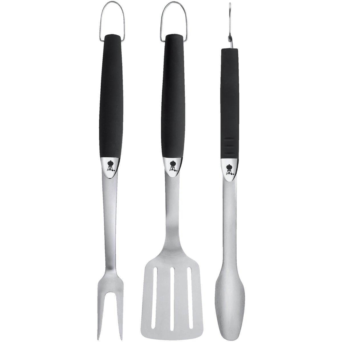 Weber Stainless Steel 3-Piece Barbeque Tool Set 6630