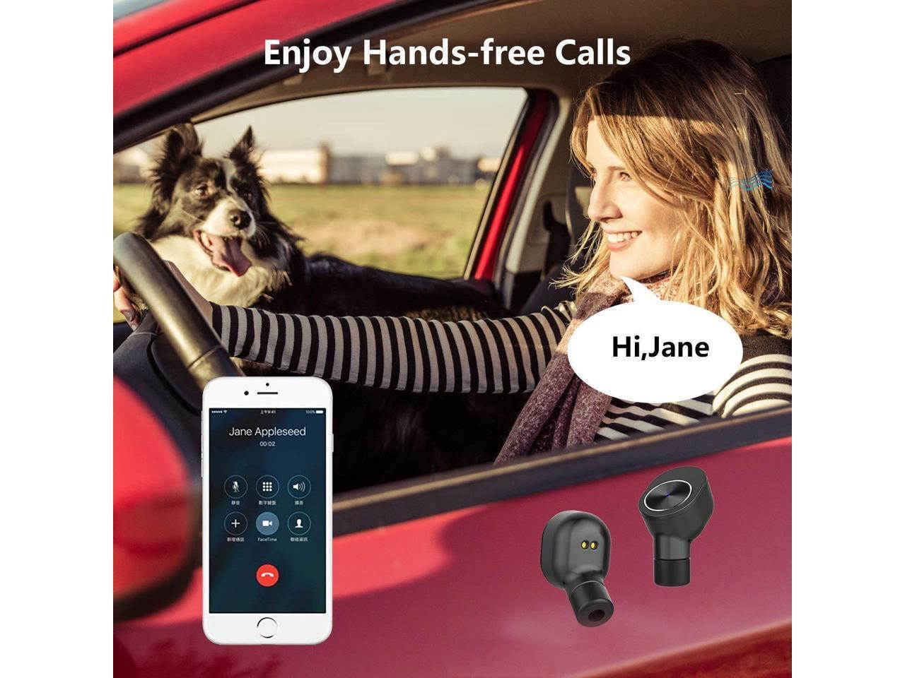 TWS Best True Wireless Bluetooth Earbuds Sweatproof Stereo Sport Headsets Hight Quality Headphone Premium Sound with Charging Case For Apple Iphone Samsung LG and Other Phone