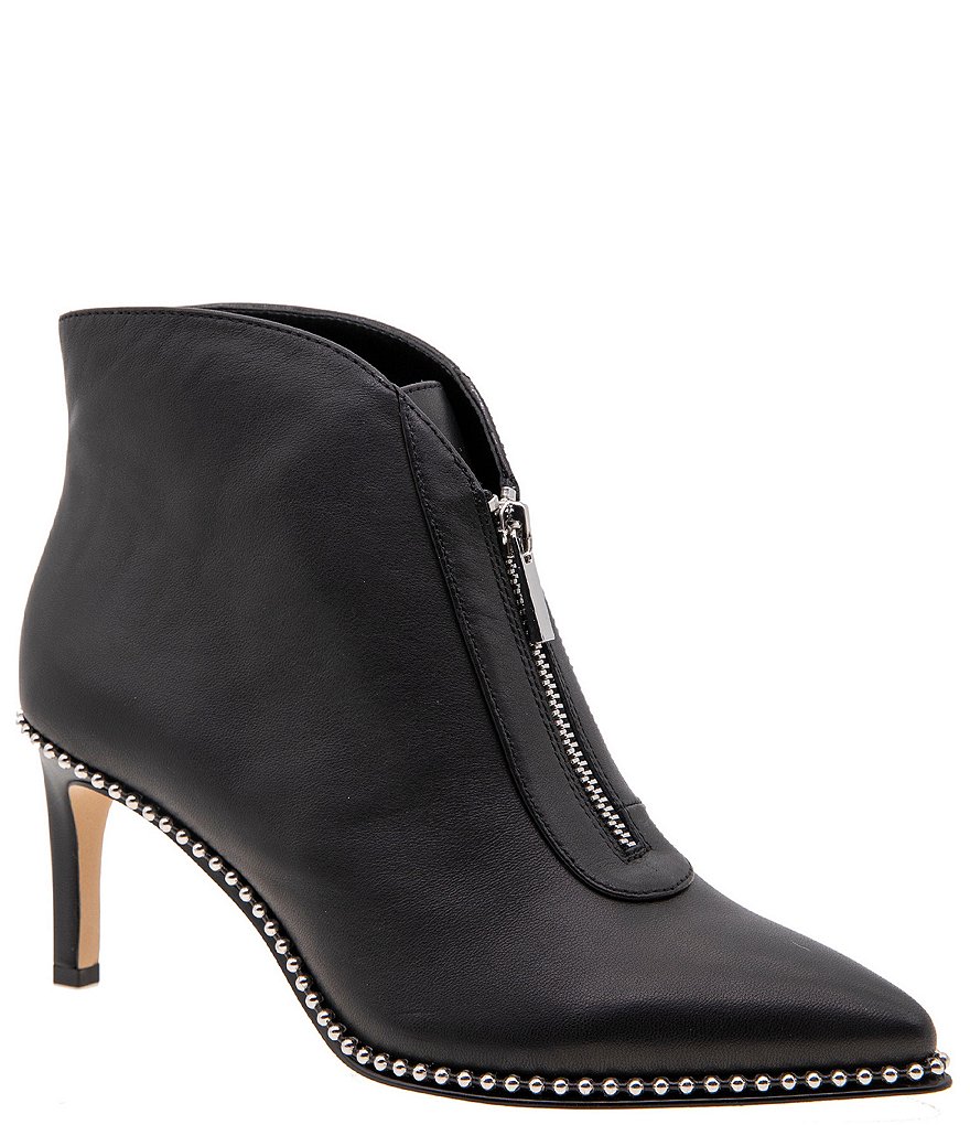 BCBGeneration Mipper Leather Front Zip Ball Chain Shooties