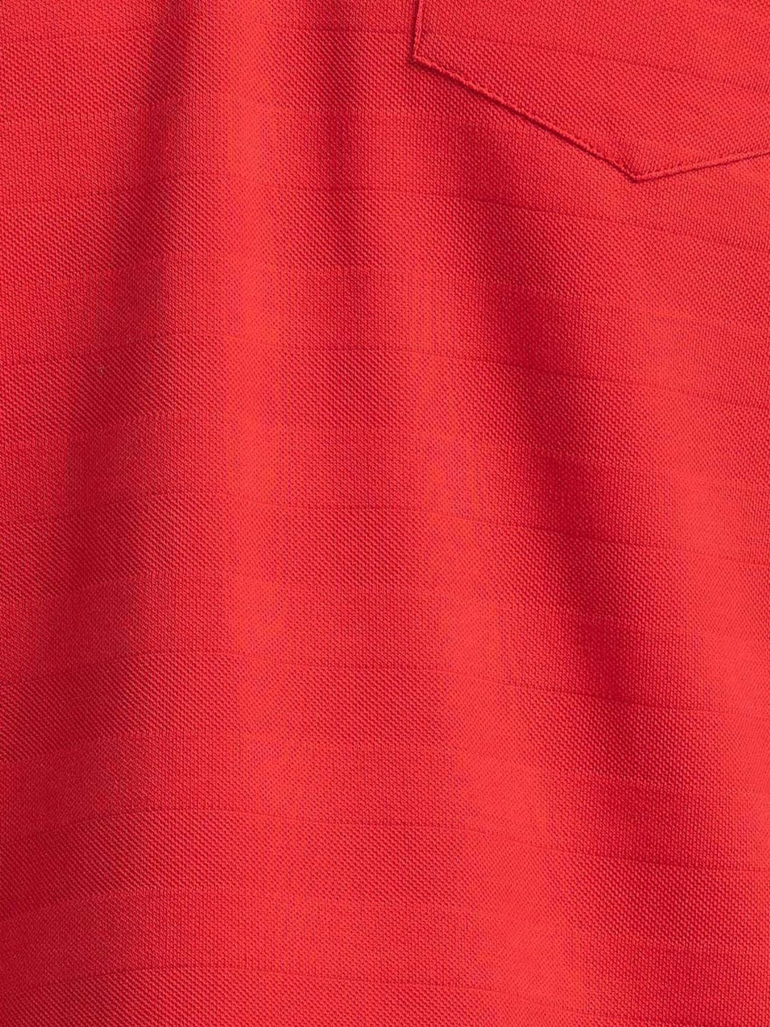 Parx Red Regular Fit Self Design Polo T-Shirt