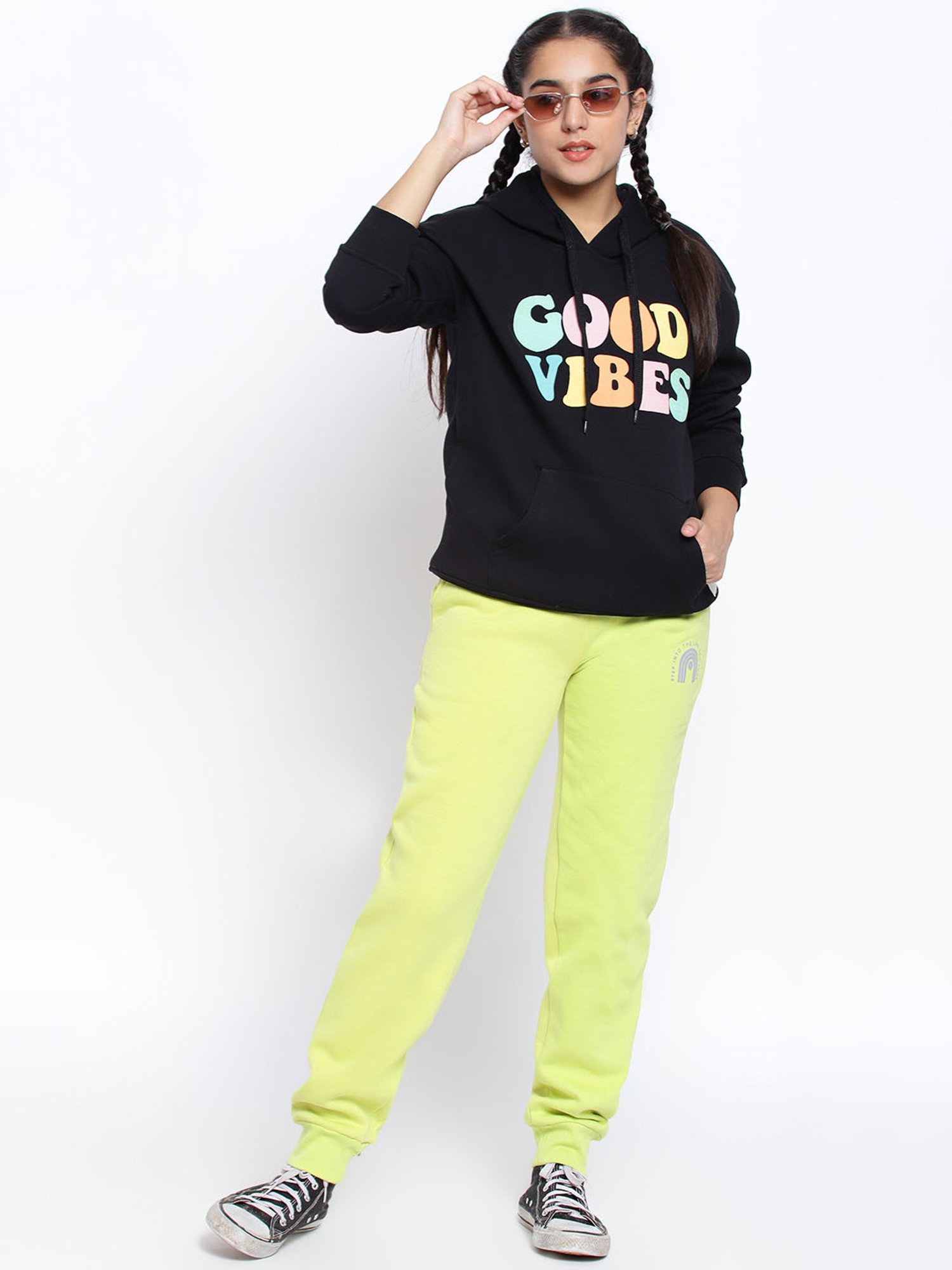 Lil Tomatoes Kids Black Graphic Print Full Sleeves Sweatshirt