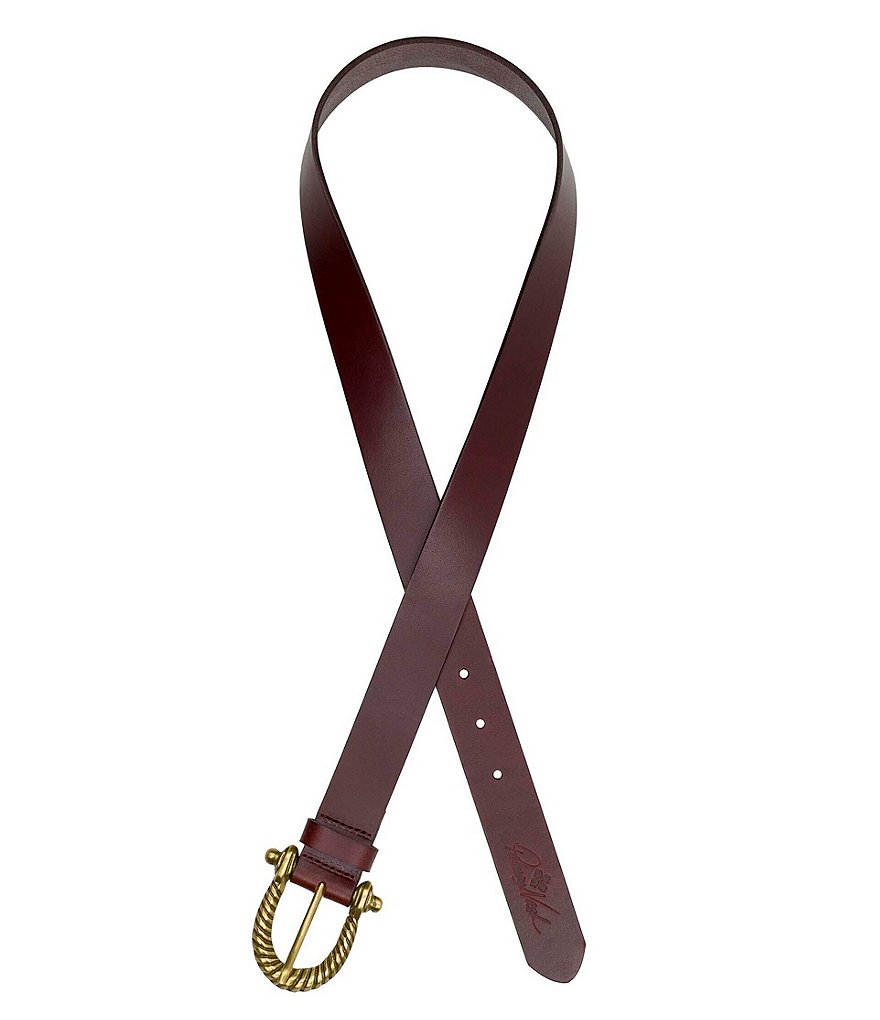 Art N Vintage Black Leather Waist Belt For Women