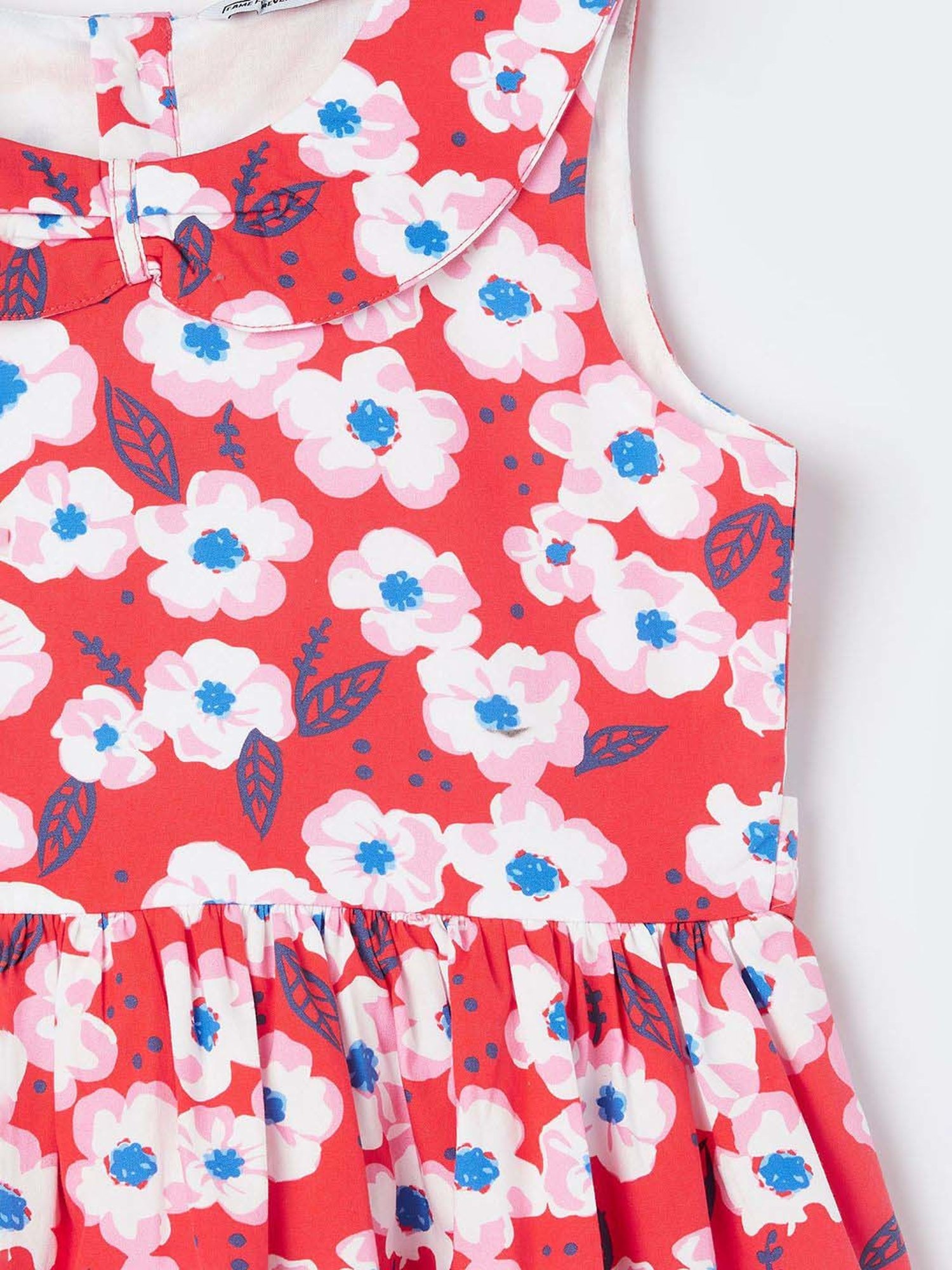 Fame Forever by Lifestyle Girls Peach Cotton Floral Dress