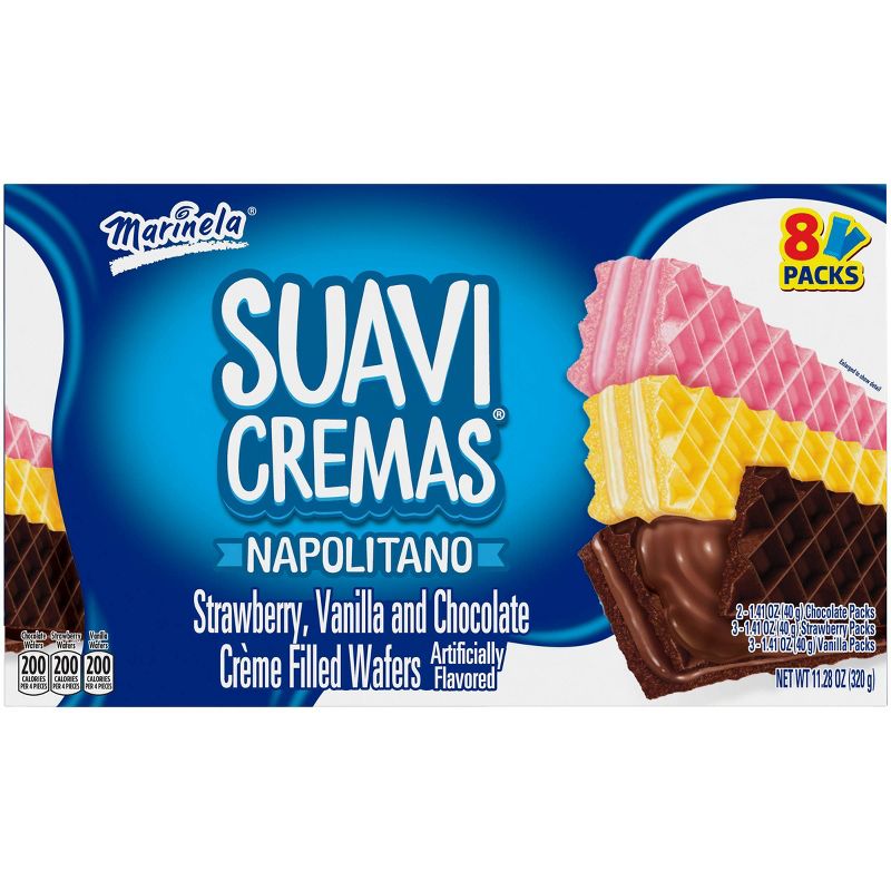 Marinela Suavicremas Napolitano Wafer Cookies - 8ct/11.28oz