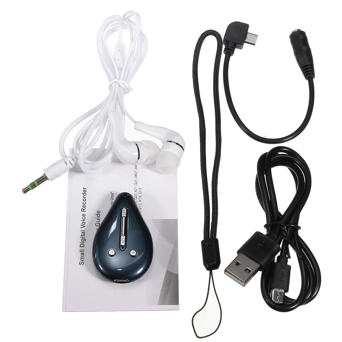 8GB Pendant Digital Audio Sound Voice Recorder Dictaphone Rechargeable MP3 Player Voice Recorder VM100