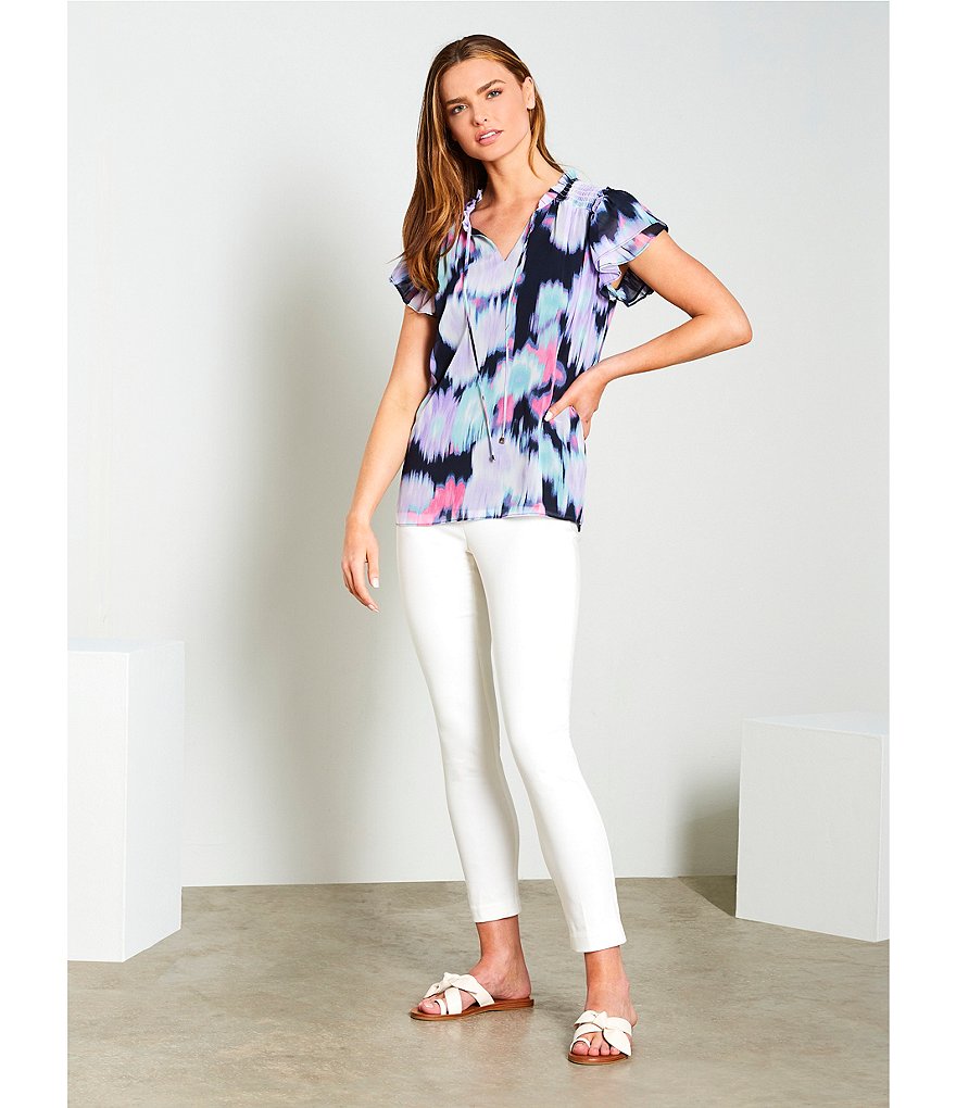 Antonio Melani Loyren Knotted Leather Thong Flat Sandals