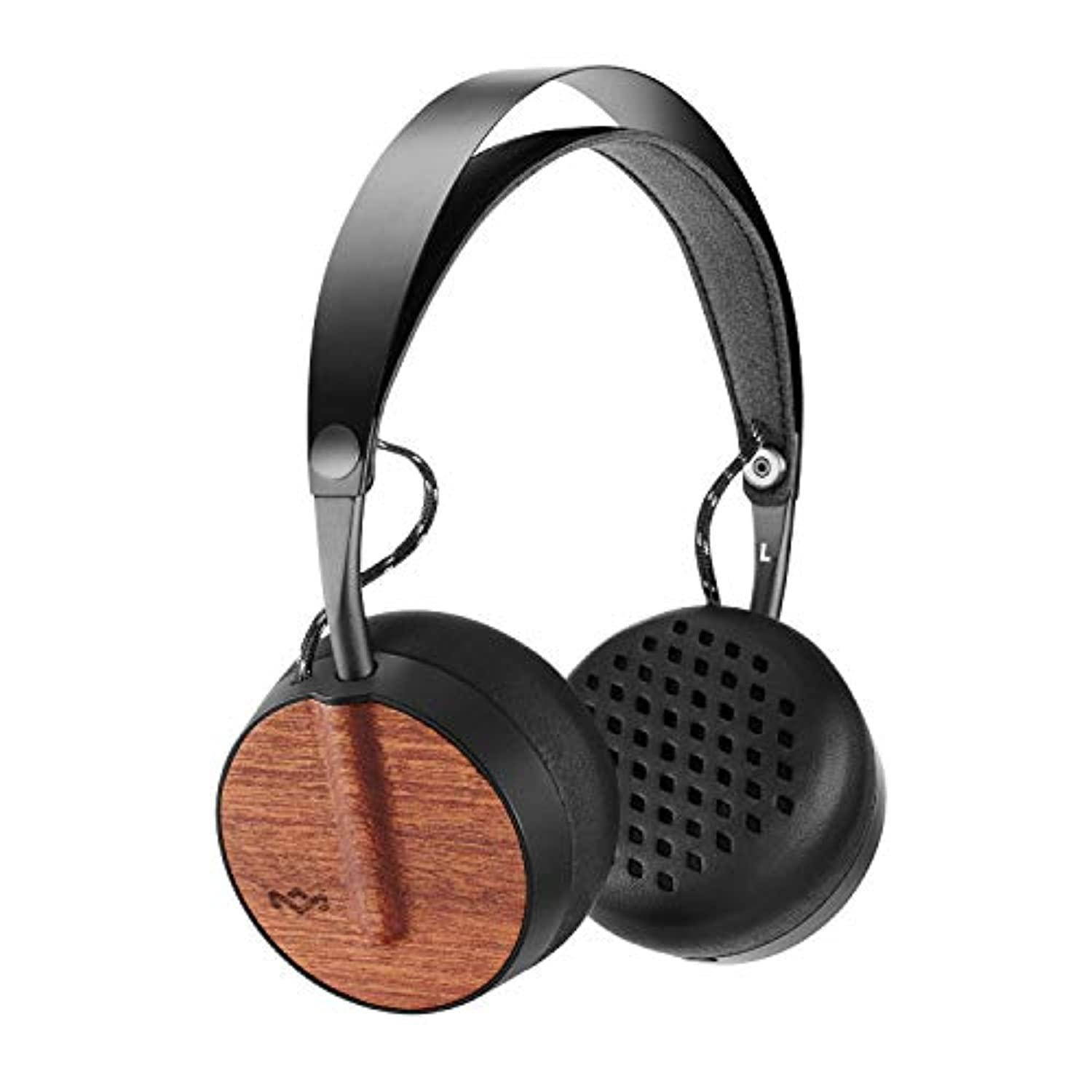 House Of Marley Buffalo Soldier BT On-Ear Bluetooth Headphones with Mic, Black, EM-JH091-SB