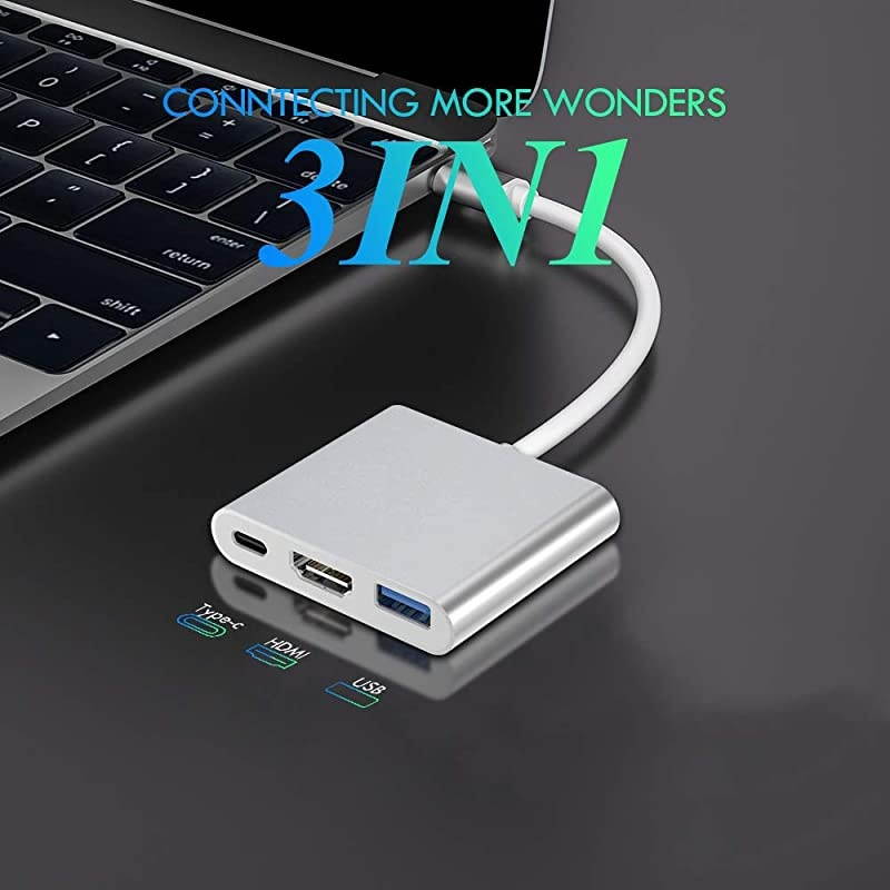 USB TypeC Multiport HDMI Adapter NSPU378CHM 5Gbps 4K Ultra HD 60Watts