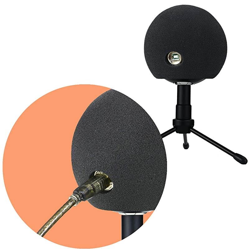 Blue Snowball Pop Filter Windscreen - Professional Snowball iCE Mic Foam Wind Cover Windshield Pop Filter for Recordings, Broadcasting, Singing by