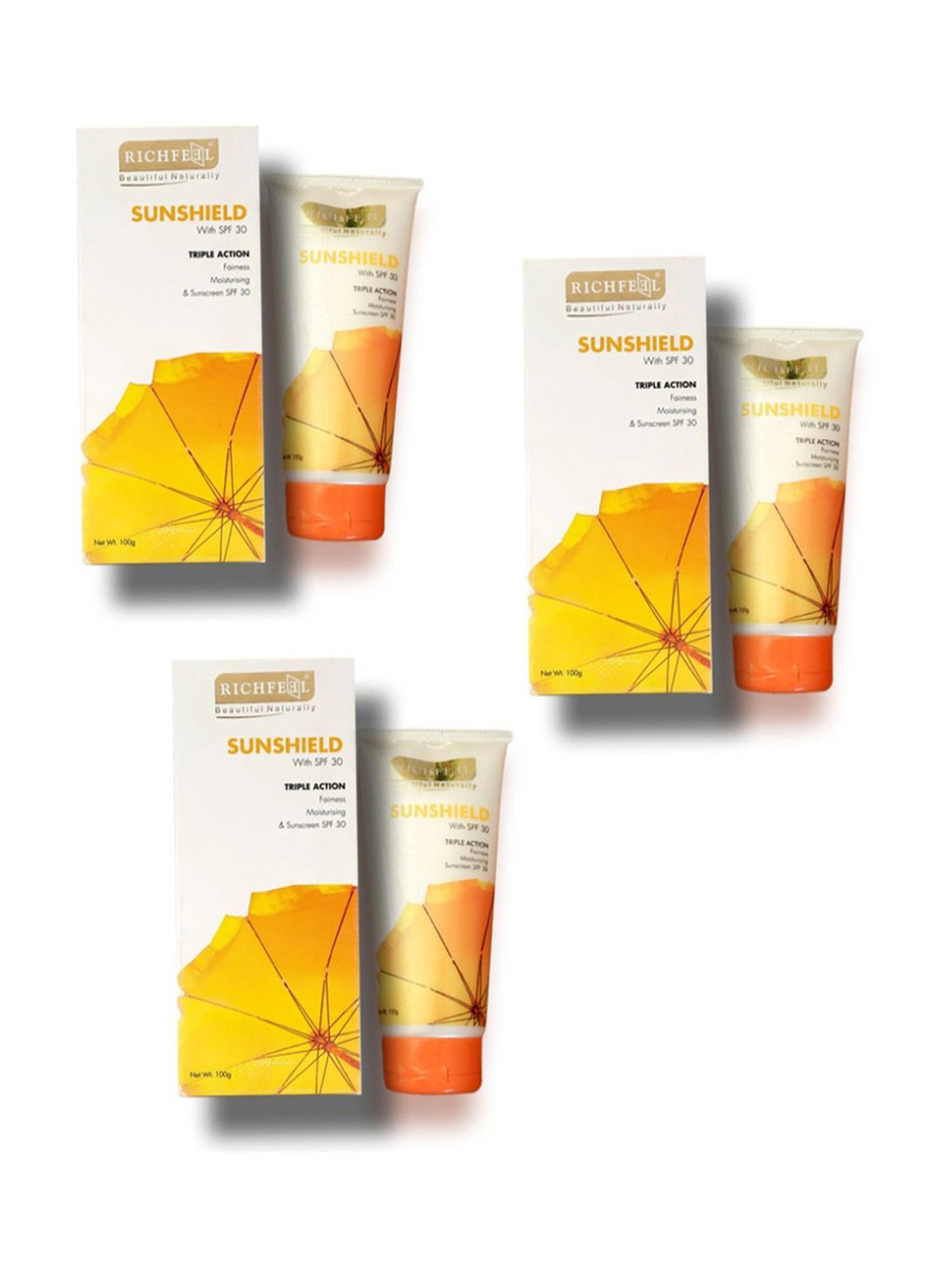 Richfeel Sunshield with SPF 30 - Pack of 3