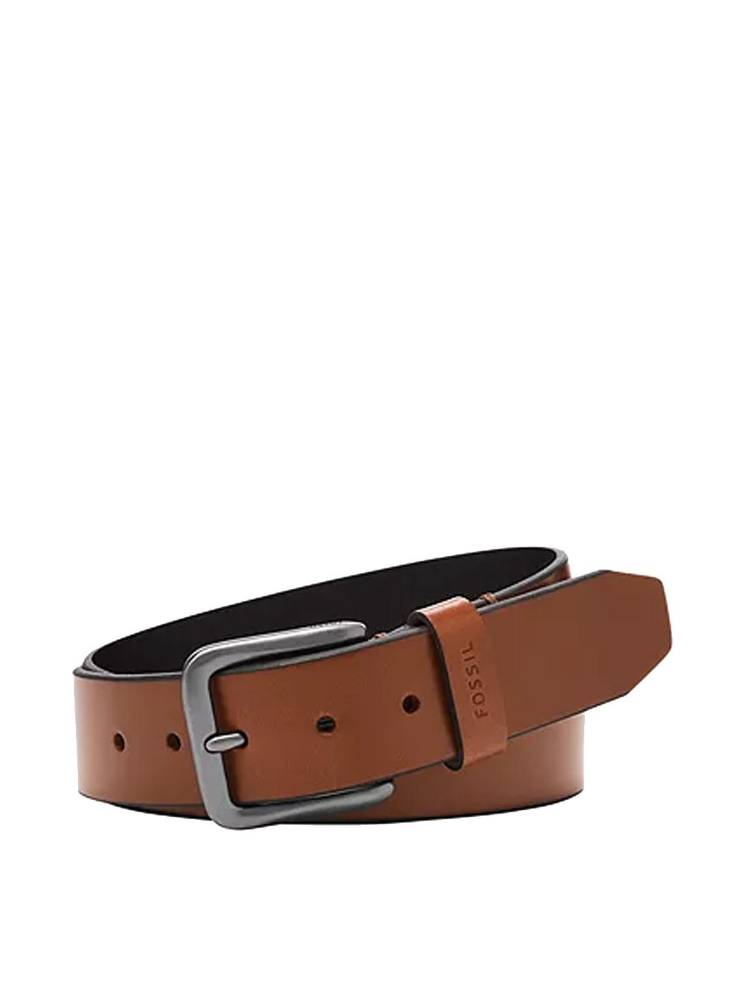 Fossil Brody Brown Leather Solid Waist Belt