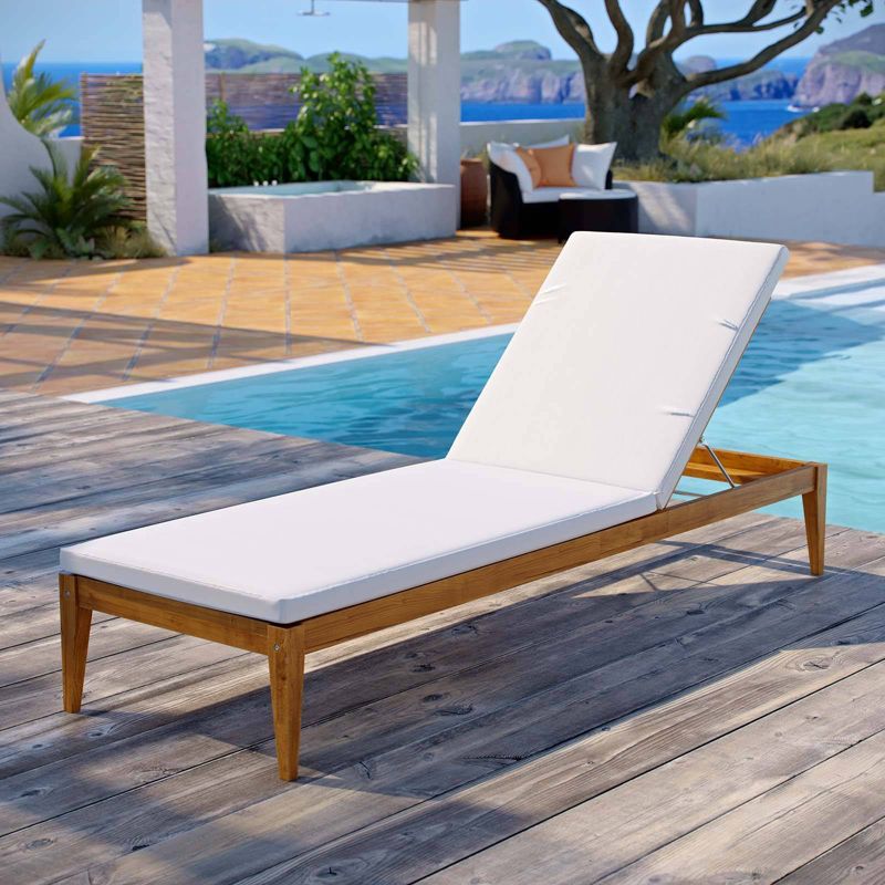 NewPort Outdoor Wicker Chaise Lounge - Dark Gray - Coaster