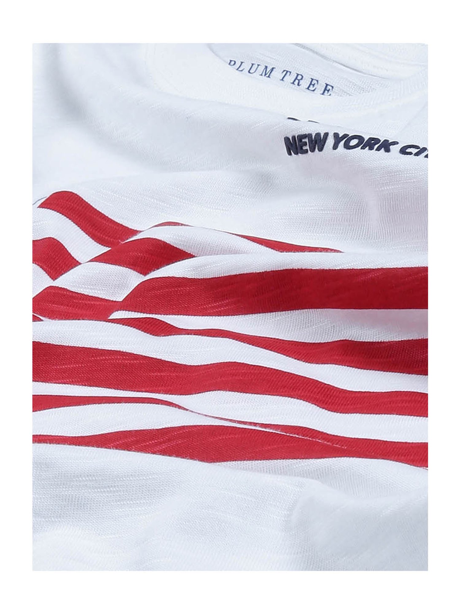 Plum Tree Kids Orange & White Printed T-Shirt (Pack Of 2)