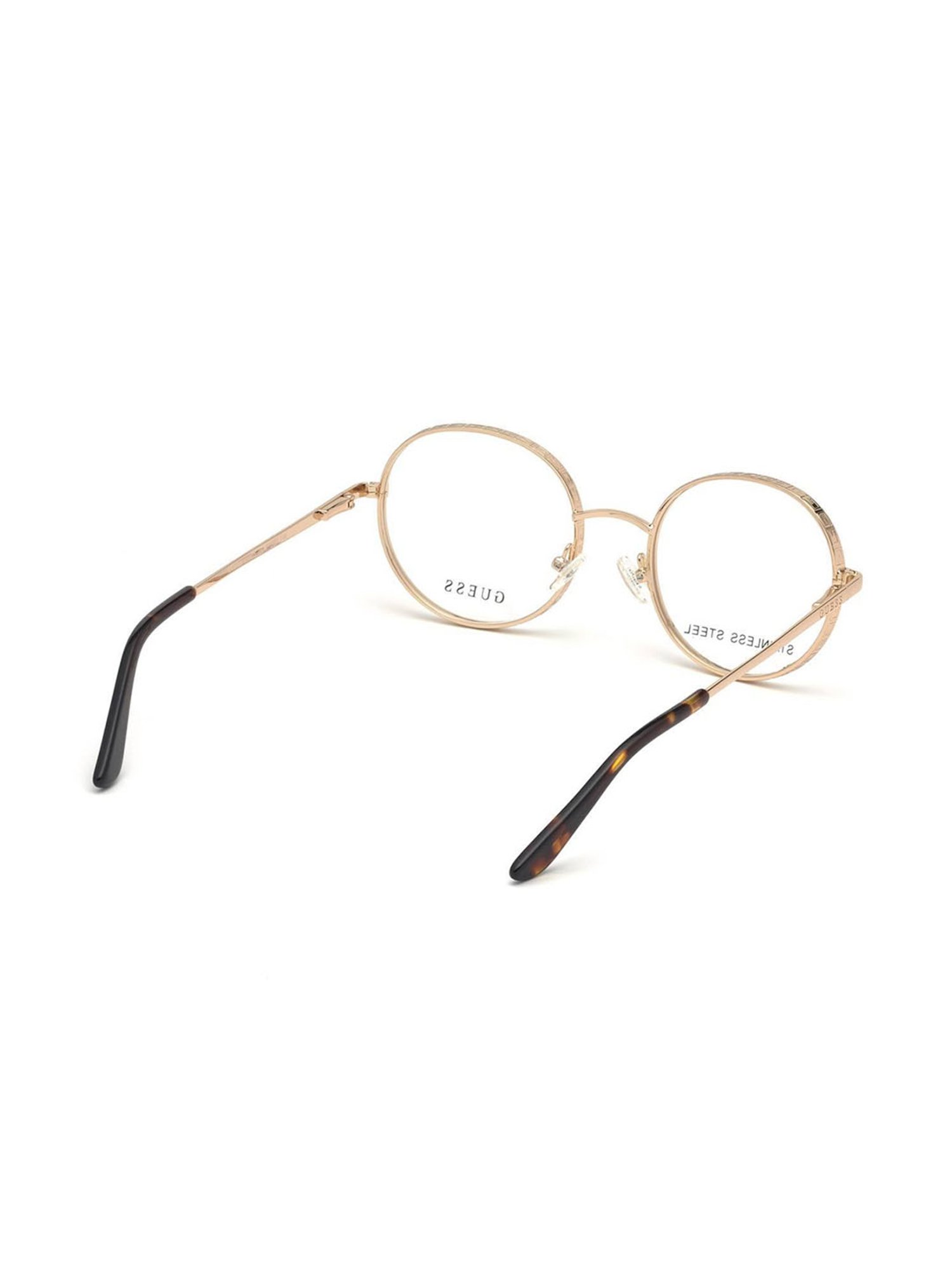Guess Gold Round Eye Frames for Women