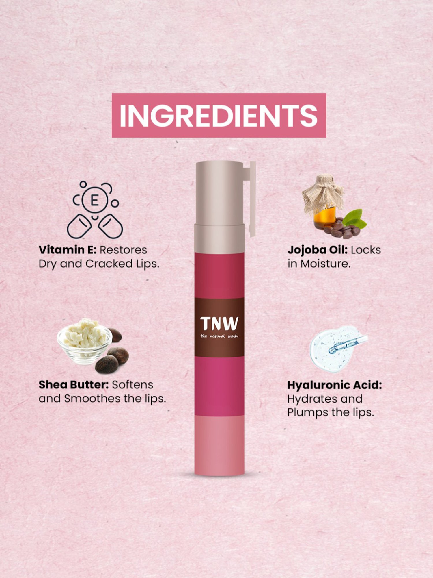 TNW-The Natural Wash Longstay Lipstack Playlist - 6.4 gm