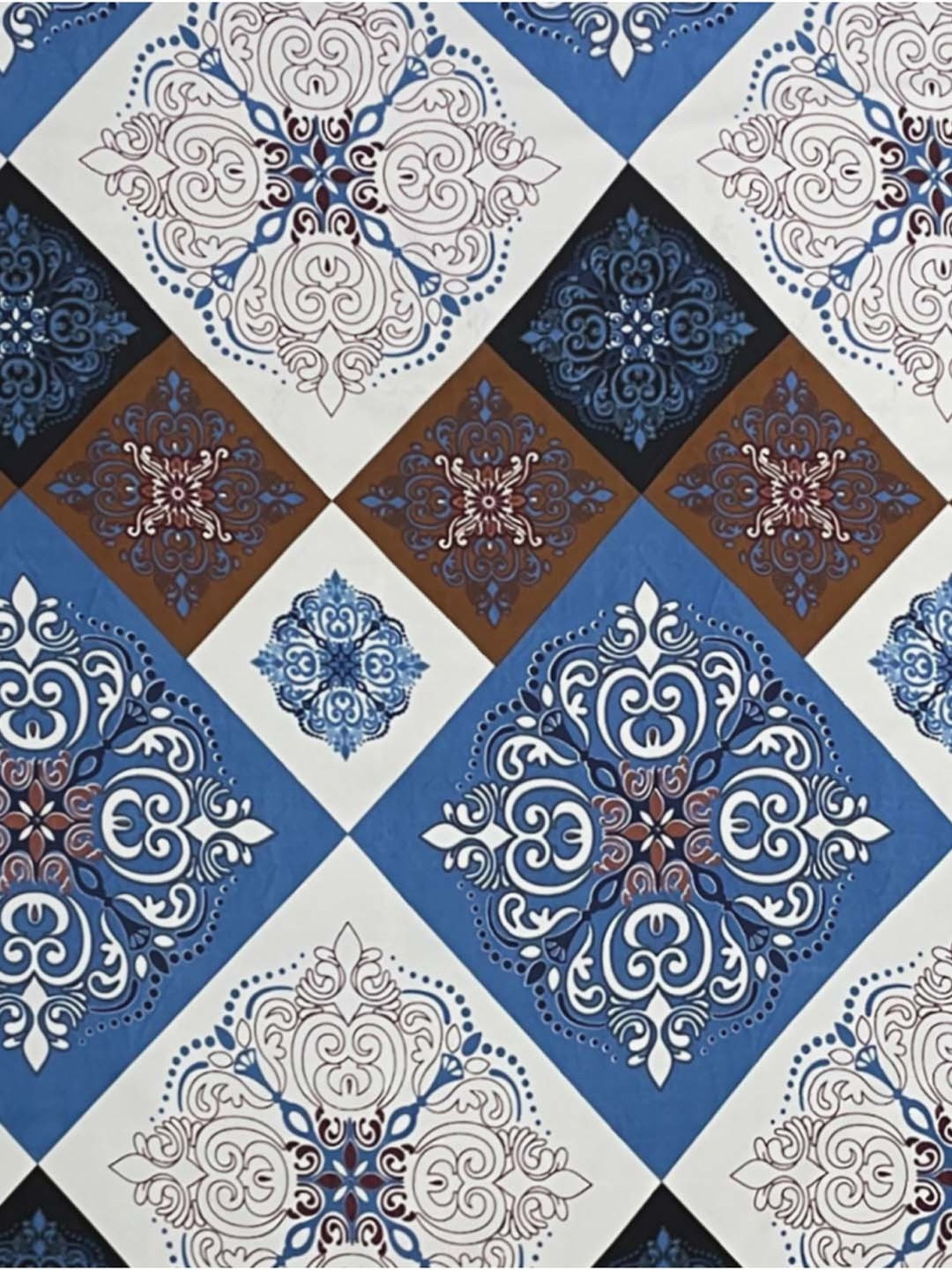 Welspun Bliss Blue Heaven Microfibre 120 TC Double Bedsheet with 2 Pillow Covers