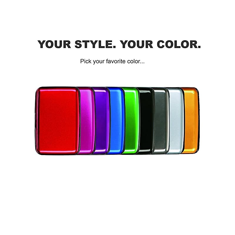 RFID Blocking Credit Card Protector,RFID Blocking Aluminum Wallets for Women & Men Card Holder for Metal ID Credit Cards Case (New Upgraded)