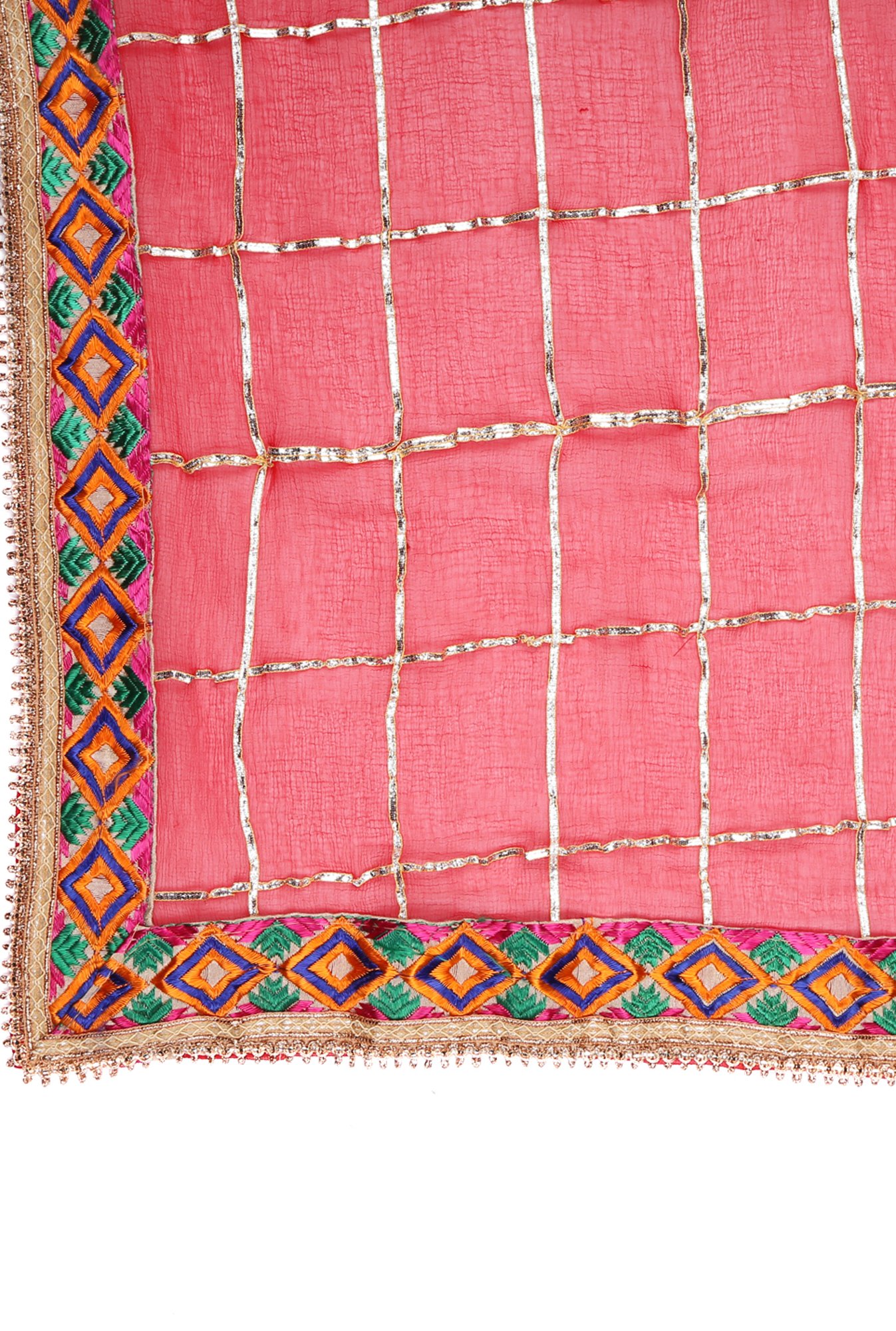 Stylum Red Plain Dupatta
