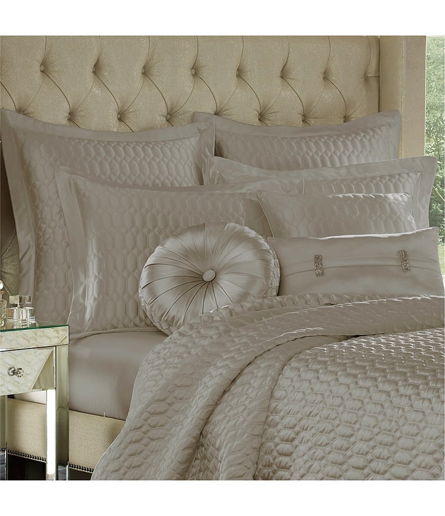 J. Queen New York Satinique Tufted Round Pillow