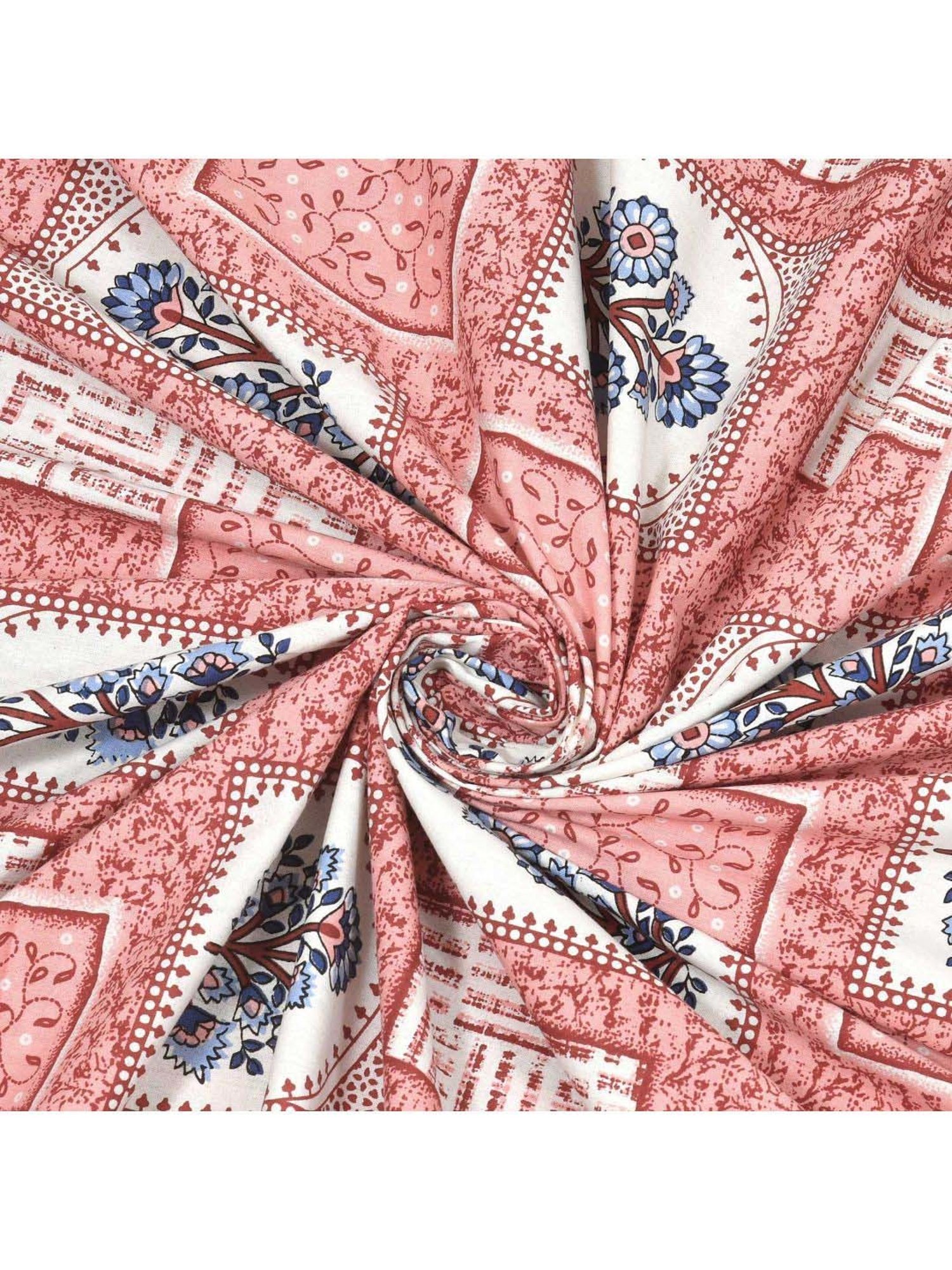 JaipurFabric Apple Cotton 180 TC Double Bedsheet with 2 Pillow Covers