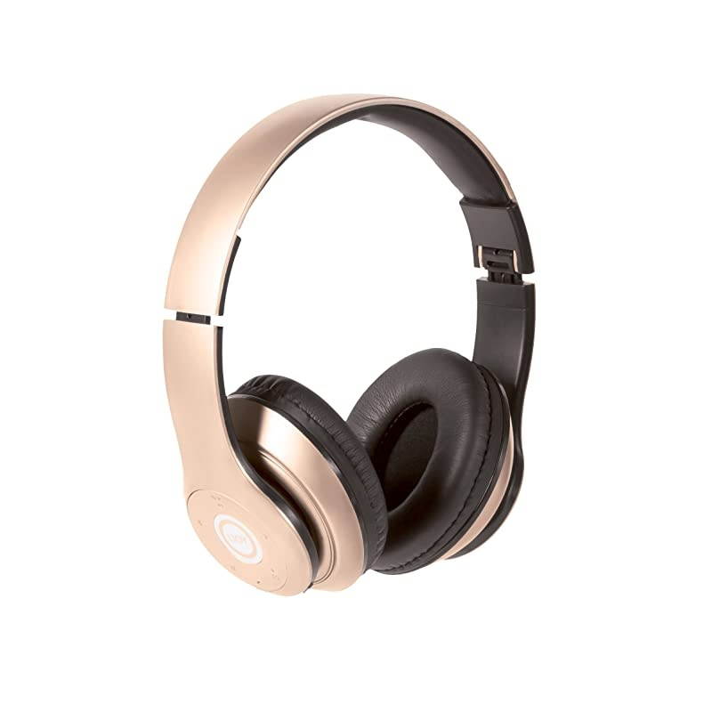 Matte Rechargeable Wireless Bluetooth Foldable Over Ear Headphones with Mic (RGD)