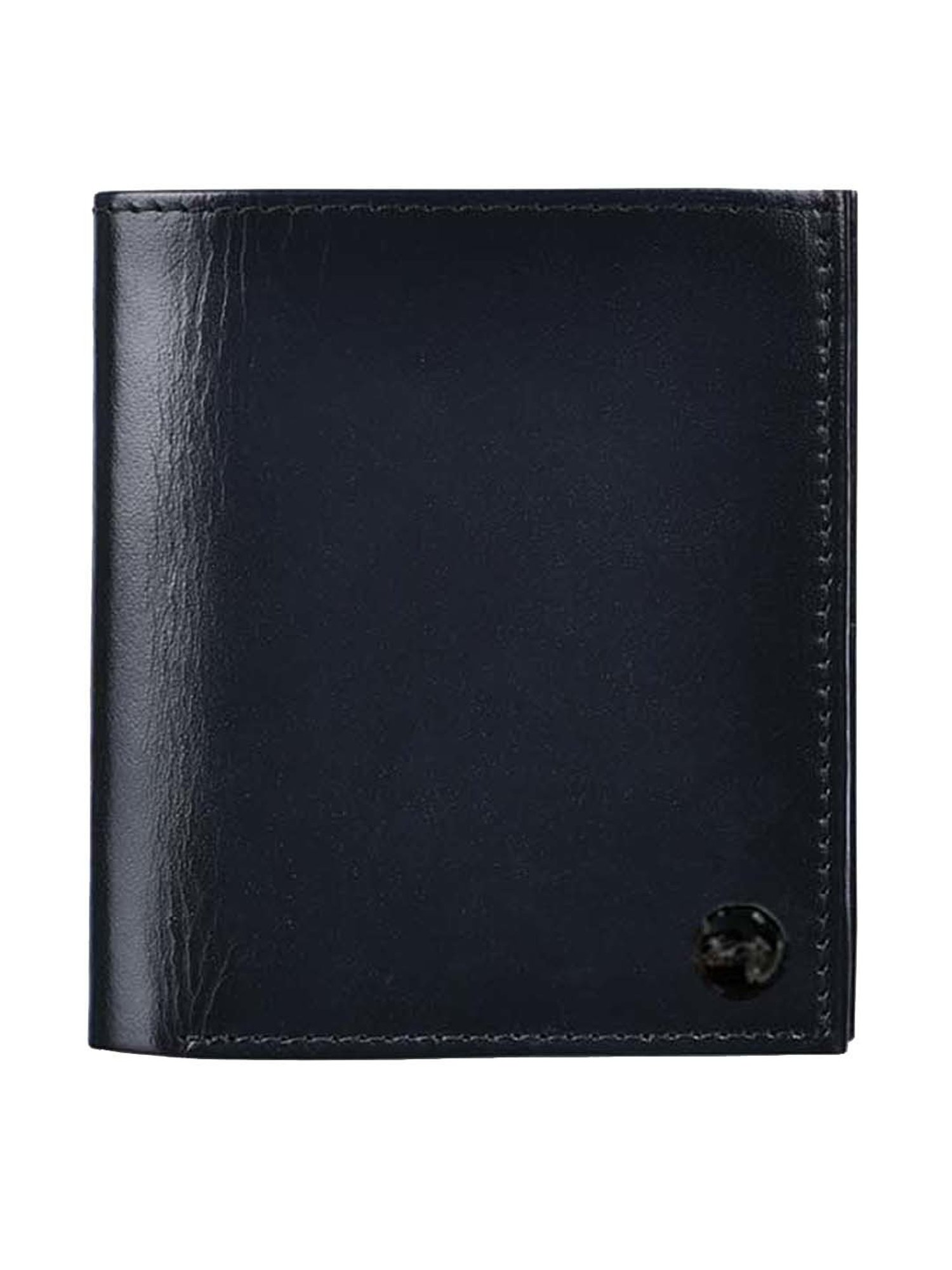 BELWABA Black Casual Leather Bi-Fold Wallet for Men