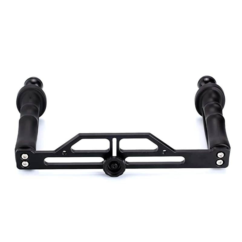 Underwater Video Light Stabilizer Tray Lightweight Aluminium Tray for GoPro OSMO and Any Other Camera with 14 inch Screw Hole