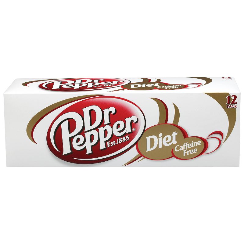 Caffeine Free Diet Dr Pepper Soda - 12pk/12 fl oz Cans