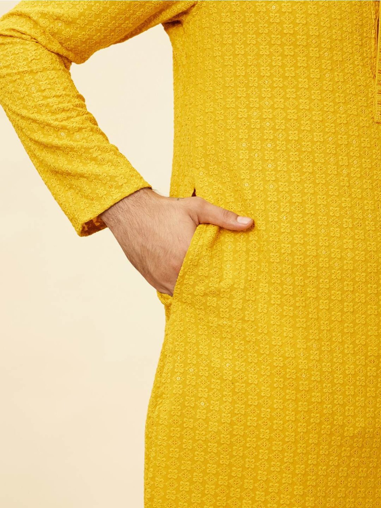 Sanwara Sea Green & White Cotton Regular Fit Chikankari Kurta Bottom Set