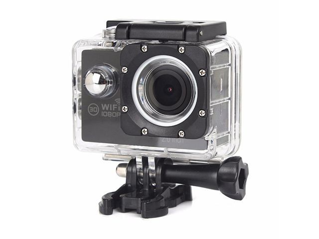 2.0 inch 1080P Action Camera Wifi 170 Degree Lens 50M Waterproof Pro Sport DV Bike Helmet Cam Mini Camcorder Black Color