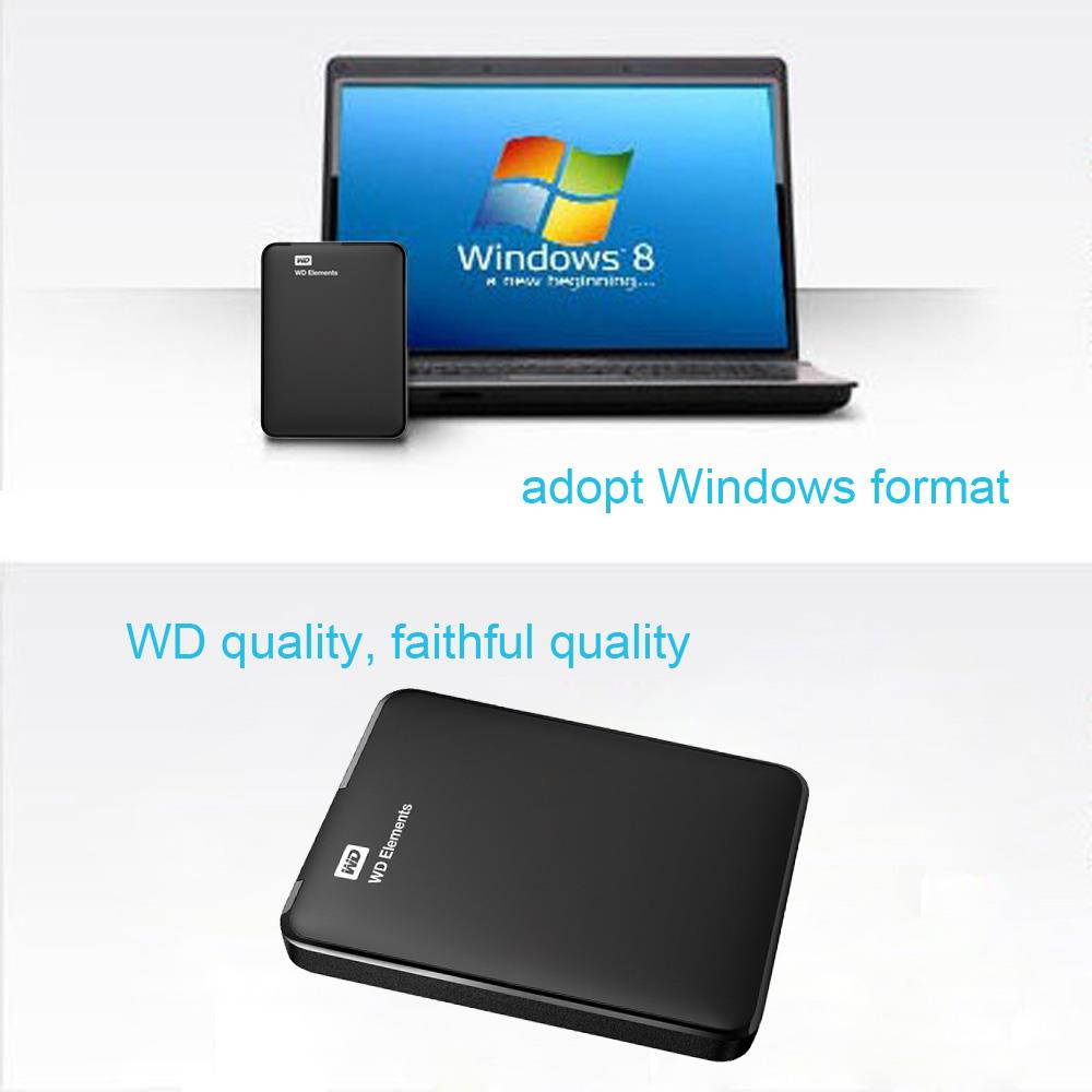 Western Digital WD Elements 2TB HDD 2.5" HDD Hard Drive Disk USB 3.0 2.5 inch Portable External Hard Drive Hard Disk