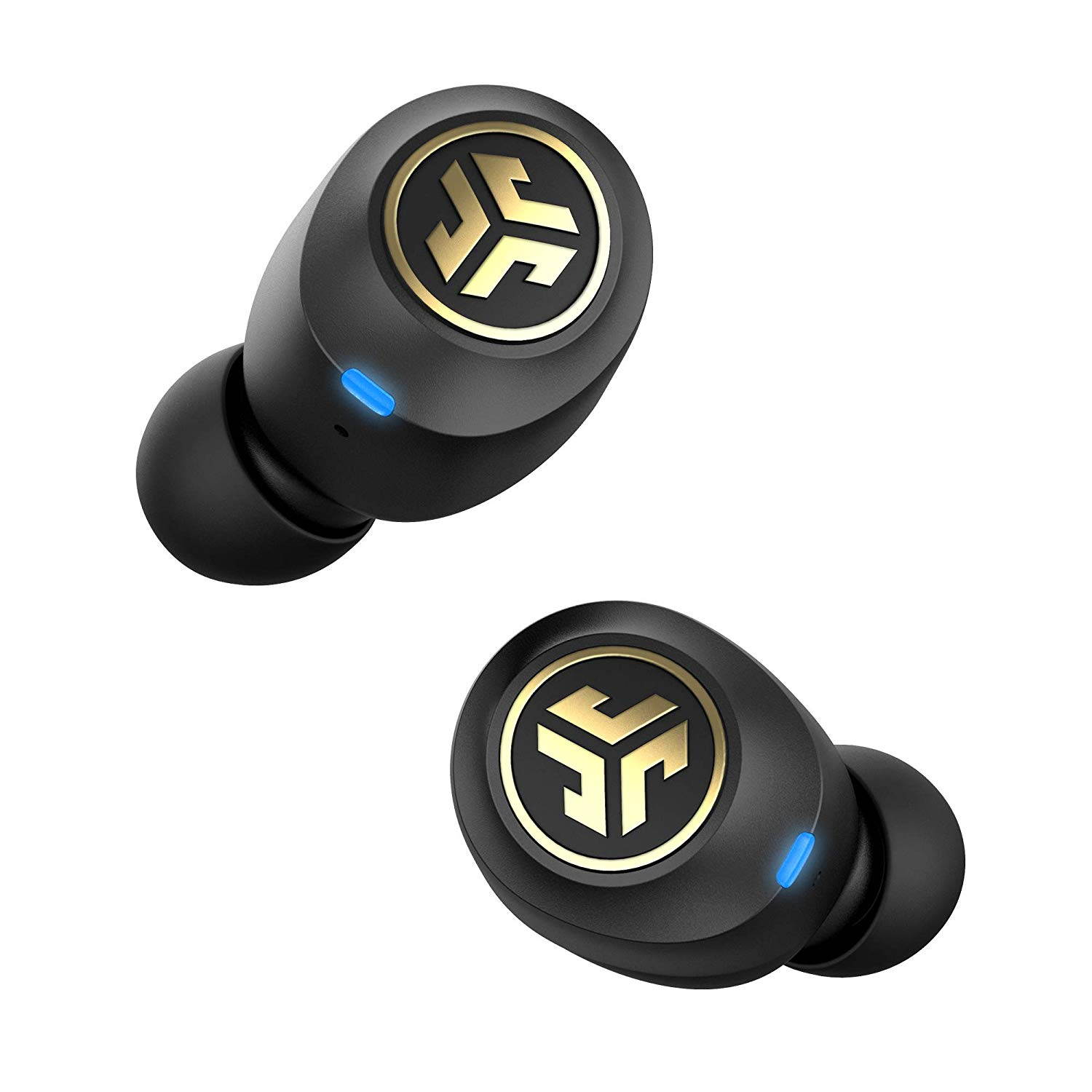 JLab Audio JBuds Air Icon True Wireless Signature Bluetooth Earbuds + Charging Case - Black & Gold - IP55 Sweat Resistance - Bluetooth 5.0 Connection - Stereo Phone Calls - 3 EQ Sound Settings