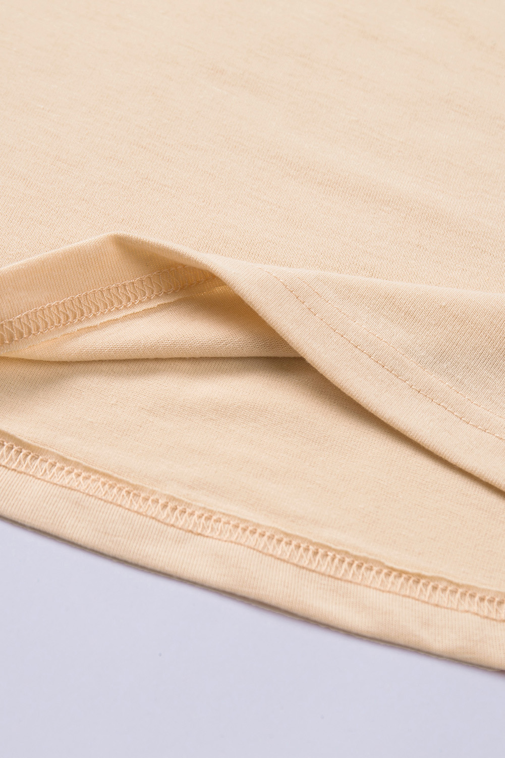 Blank T Shirt - Khaki Solid Color Crew Neck Tee Customized