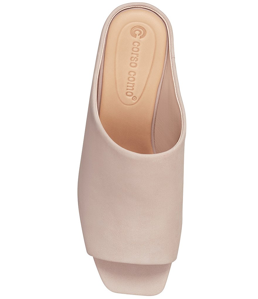 CC Corso Como Jacenia Nubuck Block Heel Mules