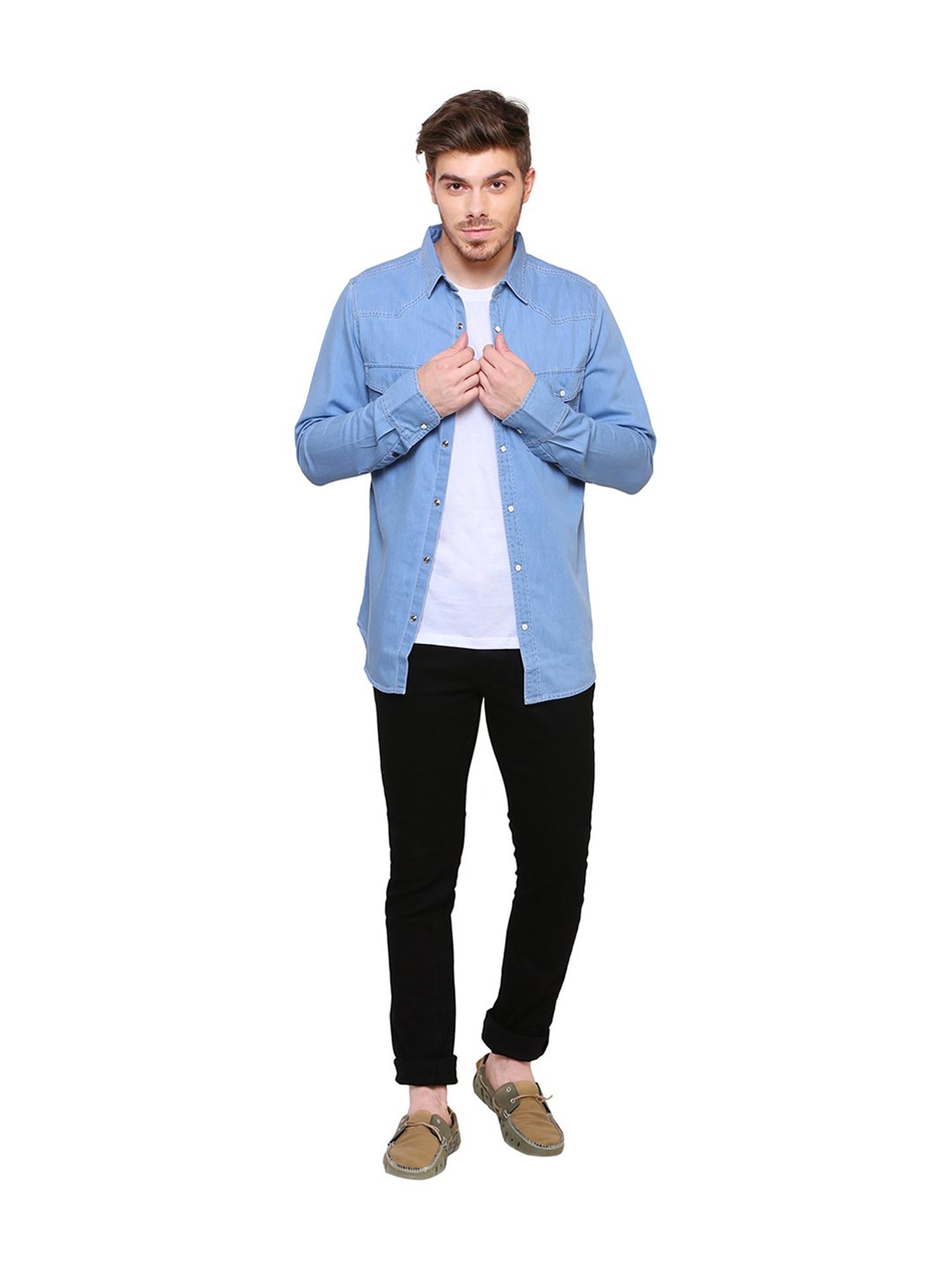 Southbay Light Blue Solid Shirt