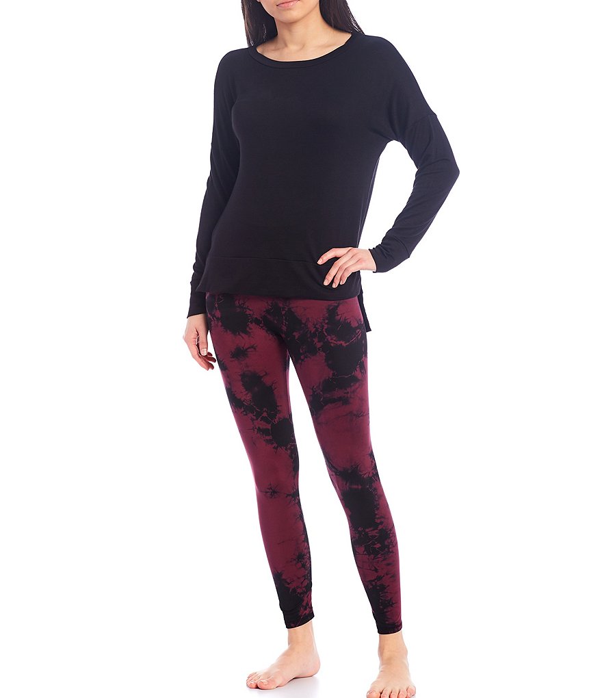 JALA High-Waisted Jersey Knit Lounge Leggings